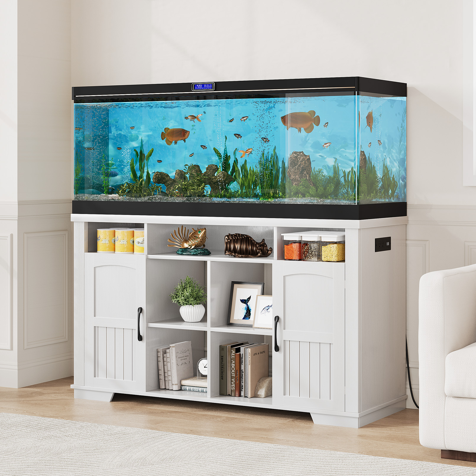 Amazon.com : 55-75 Gallon Fish Tank Stand with Power Outlet